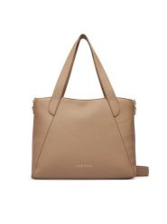 Valentino Torebka Thaoe Re VBSA5M02 Beżowy. Brązowe shopper Valentino, bez wzorów, ze skóry, bez dodatków. Za 749.99 zł.