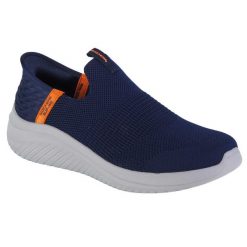Buty sportowe Sneakersy damskie, Skechers Ultra Flex 3.0 - Smooth Step Slip-ins. Brązowe obuwie sportowe Skechers, bez zapięcia, trekkingowe, Skechers Sport. Za 239.99 zł.