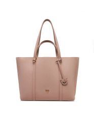 PINKO Torebka Carrie Shopper Big AI 24-25 PLTT 102832 A1LF Różowy. Czerwone shopper Pinko, bez wzorów, ze skóry, bez dodatków. Za 1,189.00 zł.