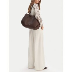 Torebka GINO ROSSI. Brązowe shopper Gino Rossi, bez wzorów, bez dodatków. Za 299.99 zł.