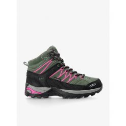 Buty turystyczne damskie CMP Rigel Mid WP. Czarne trekkingi CMP, trekkingowe. W wyprzedaży za 399.99 zł.