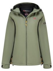 Geographical Norway Kurtka softshellowa "Tamilalor" w kolorze oliwkowym rozmiar: XXL. Zielone kurtki sportowe Geographical Norway, xxl, bez wzorów, bez kaptura, outdoorowe. Za 162.49 zł.