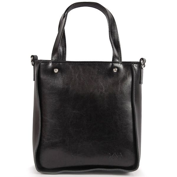 Skórzana torebka DAN-A T401 czarna. Czarne torebki klasyczne DAN-A, bez wzorów, ze skóry, bez dodatków. Za 299.99 zł.