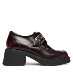 Półbuty Vagabond Shoemakers. Czerwone czółenka Vagabond Shoemakers, bez wzorów, bez obcasa, na obcasie, bez zapięcia. Za 679.99 zł.