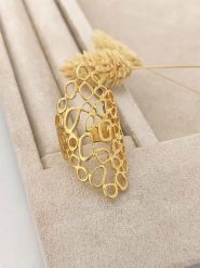 Luja Bijoux Pozłacany pierścionek rozmiar: onesize. Żółte pierścionki Luja Bijoux, pozłacane. Za 79.03 zł.