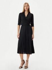 Rinascimento Sukienka koktajlowa CFC0122980003 Czarny Regular Fit. Czarne sukienki Rinascimento, xs, bez wzorów, z wiskozy, wizytowe, bez kołnierzyka, bez ramiączek. Za 489.99 zł.