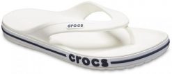 Japonki Dla Dorosłych Crocs Bayaband Flip. Szare klapki Crocs, bez wzorów, z materiału, bez obcasa. Za 119.99 zł.
