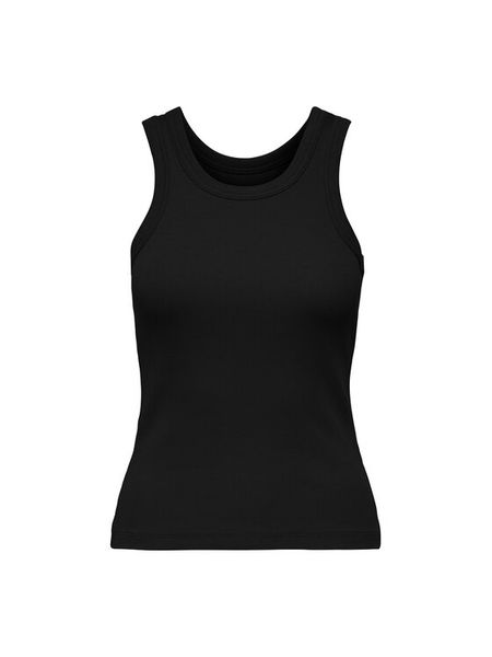 ONLY Top Val 2-Way 15371705 Czarny Slim Fit. Czarne t-shirty Only, s, bez wzorów, z bawełny, bez kołnierzyka, bez ramiączek. Za 64.99 zł.