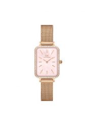 Daniel Wellington Zegarek Quadro Mesh DW00100669 Różowe złoto. Czerwone, analogowe zegarki Daniel Wellington, złote. Za 739.99 zł.