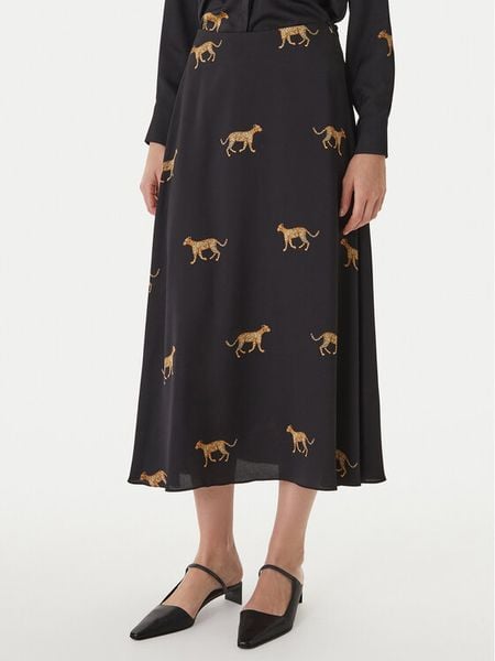 LOLA CASADEMUNT Spódnica maxi LS2608008 Czarny Regular Fit. Czarne spódnice LOLA CASADEMUNT, l, bez wzorów, z syntetyku, maxi. Za 276.99 zł.
