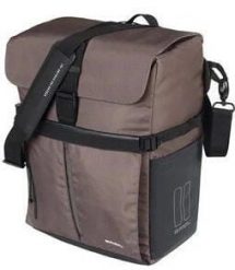 Basil Move MIK Studs torba rowerowa 15L. Brązowe torby na laptopa BASIL, bez wzorów, z materiału, na ramię. Za 407.49 zł.