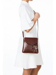 Lia Biassoni Skórzana torebka w kolorze jasnobrązowym - 21 x 22 x 4 cm rozmiar: onesize. Brązowe torby na ramię Lia Biassoni, bez wzorów, z materiału, na ramię, bez dodatków. Za 217.99 zł.