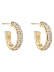 Guess Kolczyki JUBE06 020JW Złoty. Żółte kolczyki Guess, ze stali. Za 252.99 zł.