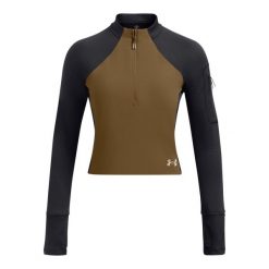 Bluza damska z zamkiem 1/2 Under Armour Launch. Brązowe bluzy Under Armour, bez wzorów, bez kaptura. Za 366.50 zł.