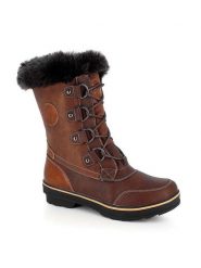 Kimberfeel Kozaki zimowe "Megeve" w kolorze brązowym rozmiar: 40. Brązowe kozaki Kimberfeel, na zimę, z materiału, bez obcasa, bez zapięcia. Za 484.45 zł.