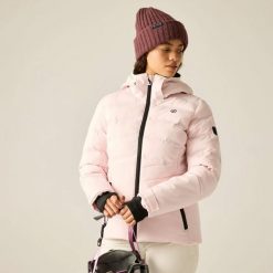 Damska kurtka narciarska Gliding II. Czerwone kurtki narciarskie Dare 2b, l, bez wzorów, z materiału, z kapturem, narciarskie. Za 992.00 zł.