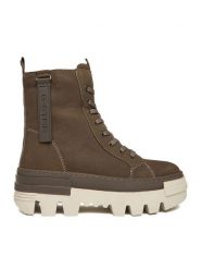 G-Star Raw Trzewiki CEO-WI16-PATTRICK-01 Zielony. Zielone botki G-Star Raw, bez wzorów, z nubiku, bez obcasa, na płaskiej podeszwie, bez zapięcia. Za 399.99 zł.