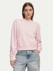 Karl Lagerfeld Jeans Bluza B2W20039 Różowy jasny Regular Fit. Czerwone bluzy Karl Lagerfeld Jeans, l, bez wzorów, z bawełny, bez kaptura. Za 543.99 zł.