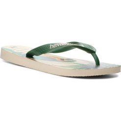 Japonki HAVAIANAS - Ipe 40003969196 Beige/Dark Green. Zielone klapki Havaianas, bez wzorów, z materiału, bez obcasa. Za 79.00 zł.