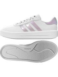 Adidas Sneakersy "Court Platform" w kolorze białym rozmiar: 41 1/3. Białe trampki Adidas, bez wzorów, z materiału, bez zapięcia. Za 86.99 zł.