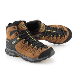 Buty turystyczne skórzane unisex Alpine Pro Vete. Brązowe trekkingi Alpine Pro. W wyprzedaży za 549.00 zł.