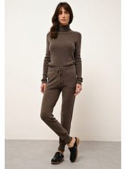 Just Cashmere Kaszmirowe spodnie "Wendy" w kolorze brązowym rozmiar: XL. Brązowe spodnie materiałowe Just Cashmere, xl, bez wzorów, z kaszmiru. Za 456.99 zł.