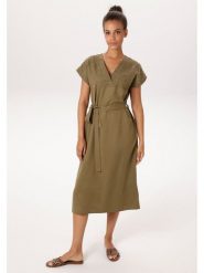 Aniston Sukienka w kolorze khaki rozmiar: 40. Brązowe sukienki Aniston, na co dzień, bez wzorów, z lyocellu, bez kołnierzyka, bez ramiączek, midi, proste. Za 92.21 zł.