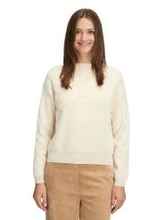BETTY & CO Sweter w kolorze kremowym rozmiar: 44. Brązowe swetry Betty & Co, bez wzorów, bez ramiączek. Za 154.95 zł.