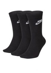 SKARPETY Nike Sportswear Everyday, Dla obu płci. Czarne skarpety Nike, bez wzorów, z materiału. Za 76.99 zł.