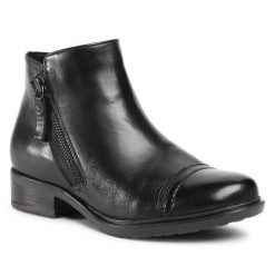 Botki Lasocki. Czarne botki Lasocki, bez wzorów, bez obcasa, na płaskiej podeszwie, bez zapięcia. Za 102.99 zł.