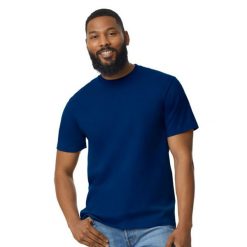 Koszulka Unisex Dla Dorosłych Softstyle Midweight. Niebieskie bluzki GILDAN, xl, bez wzorów, sportowe, bez kołnierzyka, bez ramiączek. Za 39.99 zł.