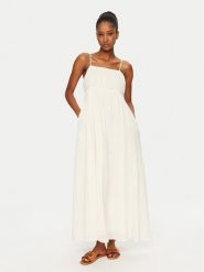 Seafolly Sukienka letnia Beachedit 55416-DR Écru Regular Fit. Sukienki Seafolly, na lato, l, bez wzorów, ze lnu, bez kołnierzyka, bez ramiączek. Za 339.99 zł.