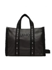 Liu Jo Torebka L Tote 2F5027 E0021 Czarny. Czarne torebki klasyczne Liu Jo, bez wzorów, z materiału, bez dodatków. Za 539.99 zł.