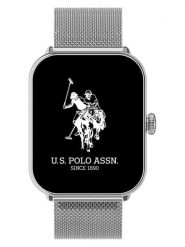 U.S. Polo Assn. Smartwatch w kolorze srebrnym rozmiar: onesize. Szare, cyfrowe zegarki U.S. Polo Assn., metalowe. Za 352.43 zł.