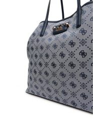 Guess Torebka Neda HWJP96 54240 Granatowy. Niebieskie shopper Guess, z aplikacjami, z materiału, bez dodatków. Za 769.99 zł.
