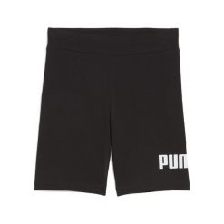 Młodzieżowe krótkie legginsy ESS z logo No. 1 PUMA. Czarna legginsy Puma, m, bez wzorów, z gumy, krótkie. Za 89.00 zł.