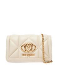 LOVE MOSCHINO Duży Portfel Damski JC5640PP1NLC0110 Beżowy. Brązowe portfele Love Moschino, bez wzorów, ze skóry. Za 709.99 zł.