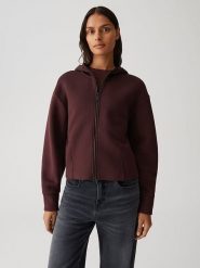 OPUS Bluza w kolorze ciemnobrązowym rozmiar: 42. Brązowe bluzy Opus, bez wzorów, bez kaptura. Za 173.99 zł.