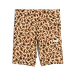 Młodzieżowe krótkie legginsy Essentials Animal PUMA Light Sand Beige. Brązowa legginsy Puma, m, bez wzorów, z podwyższonym stanem, krótkie. W wyprzedaży za 109.40 zł.