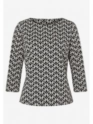 More & More Koszulka w kolorze kremowo-czarnym rozmiar: 38. Brązowe bluzki More & More, bez wzorów, bez kołnierzyka, bez ramiączek. Za 87.45 zł.