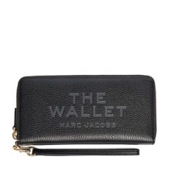 Duży Portfel Damski Marc Jacobs. Czarne portfele Marc Jacobs, bez wzorów. Za 859.99 zł.