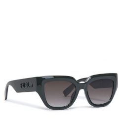 Okulary przeciwsłoneczne Furla. Zielone okulary przeciwsłoneczne Furla, bez wzorów. Za 589.99 zł.