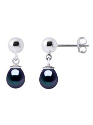 Pearl Addict Srebrne kolczyki-wkrętki z perłami rozmiar: onesize. Czarne kolczyki Pearl Addict, z perłą, srebrne. Za 130.99 zł.