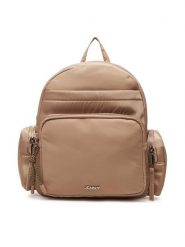 JENNY Plecak C-JNY-M-003-08 Beżowy. Brązowe plecaki Jenny, bez wzorów, z materiału. Za 149.99 zł.