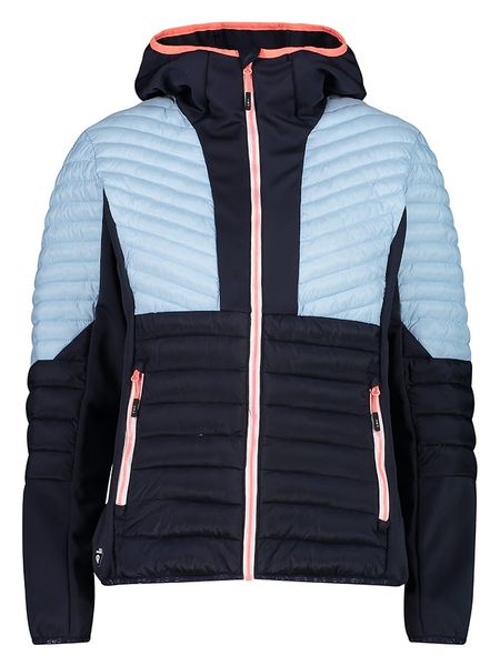 CMP Kurtka hybrydowa w kolorze błękitno-granatowym rozmiar: 40. Niebieskie kurtki sportowe CMP, s, bez wzorów, z materiału, bez kaptura, outdoorowe, primaloft. Za 239.29 zł.