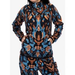 Bluza polarowa damska Kavu Cavanaugh. Niebieskie bluzy KAVU, l, bez wzorów, z polaru, bez kaptura. Za 277.99 zł.