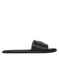 Klapki LOVE MOSCHINO. Czarne klapki Love Moschino, bez wzorów, bez obcasa. Za 859.99 zł.