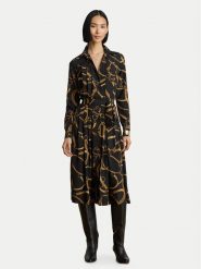 LAUREN RALPH LAUREN Sukienka koszulowa 200P13730001 Czarny A-Line Fit. Czarne sukienki Lauren Ralph Lauren, bez wzorów, z syntetyku, bez kołnierzyka, bez ramiączek, koszulowe. Za 1,299.00 zł.