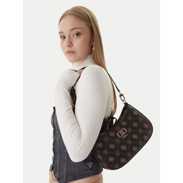 Torebka Guess. Brązowe torebki klasyczne Guess, z aplikacjami, bez dodatków. Za 584.99 zł.