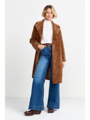 Rich&Royal Płaszcz pluszowy w kolorze karmelowym rozmiar: 34. Brązowe płaszcze Rich&Royal, bez wzorów, bez kaptura. Za 460.12 zł.